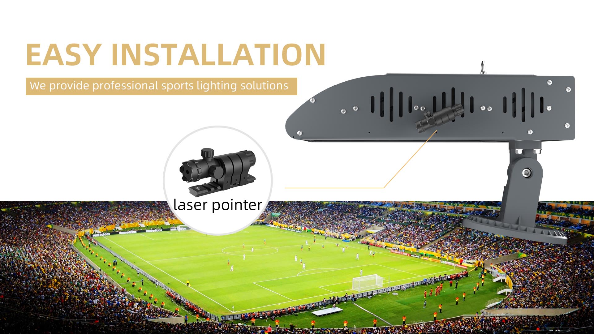 P73 Series Glare Free Asymmetric Stadium Lights